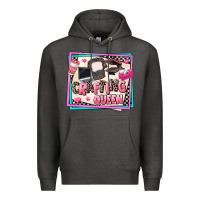 Charcoal Heather crafting queen Premium Hoodie - AdoDesignShop