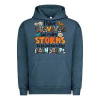 Pigment Midnight Navy i have survived to may storms to be bothered by ra Urban Hoodie - AdoDesignShop