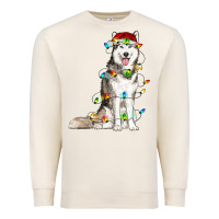Sandshell Husky Christmas Lights Premium Sweatshirt - RanaPortraitStore