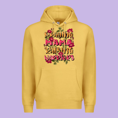 Praying Mama Raising Warriors Premium Hoodie Designed By Jahusdesignshop