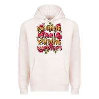 Pale Pink praying mama raising warriors Premium Hoodie - JahusDesignShop