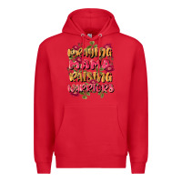 Red praying mama raising warriors Premium Hoodie - JahusDesignShop