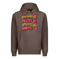 Coffee praying mama raising warriors Premium Hoodie - JahusDesignShop