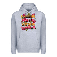 Heather Grey praying mama raising warriors Premium Hoodie - JahusDesignShop