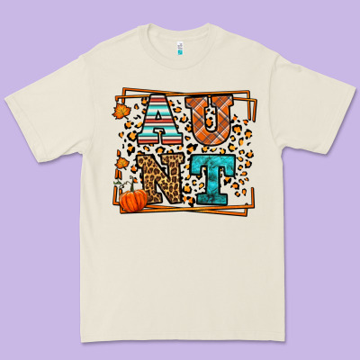 Autumn Leopard Aunt Premium Tee Designed By Lillyallendesigns