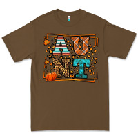 Cacao Autumn Leopard Aunt Premium Tee - LillyAllenDesigns