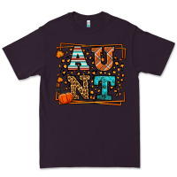 Plum Autumn Leopard Aunt Premium Tee - LillyAllenDesigns
