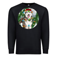 Husky And Farm Ornament Premium Sweatshirt | Teevron
