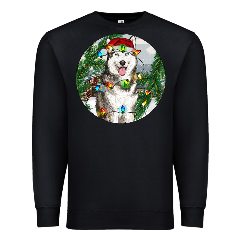 Husky And Farm Ornament Premium Sweatshirt by RanaPortraitStore | Teevron
