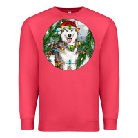 Cardinal husky and farm ornament Premium Sweatshirt - RanaPortraitStore