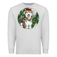 Dove Grey husky and farm ornament Premium Sweatshirt - RanaPortraitStore