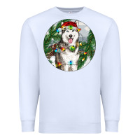 White husky and farm ornament Premium Sweatshirt - RanaPortraitStore