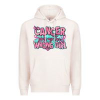 Pale Pink cancer pick up the wrong girl Premium Hoodie - AdoDesignShop