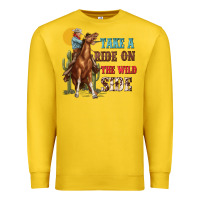 Lemon take a ride on the wild side with rodeo Premium Sweatshirt - texasbilliewilder