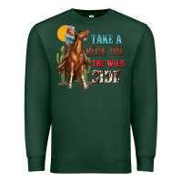 Sports Green take a ride on the wild side with rodeo Premium Sweatshirt - texasbilliewilder