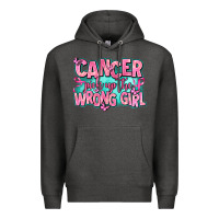 Charcoal Heather cancer pick up the wrong girl Premium Hoodie - AdoDesignShop