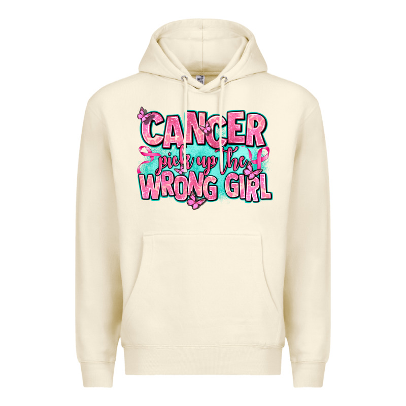 Cancer Pick Up The Wrong Girl Premium Hoodie by AdoDesignShop | Teevron