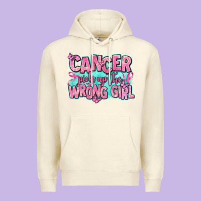 Cancer Pick Up The Wrong Girl Premium Hoodie Designed By Adodesignshop
