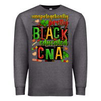 Charcoal Heather unapologetically pretty black and educated cna zillion Premium Sweatshirt - Zillion Design Studio