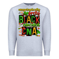 Heather Grey unapologetically pretty black and educated cna zillion Premium Sweatshirt - Zillion Design Studio
