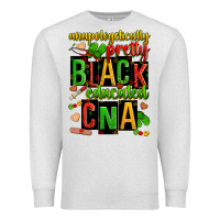 Oatmeal Heather unapologetically pretty black and educated cna zillion Premium Sweatshirt - Zillion Design Studio
