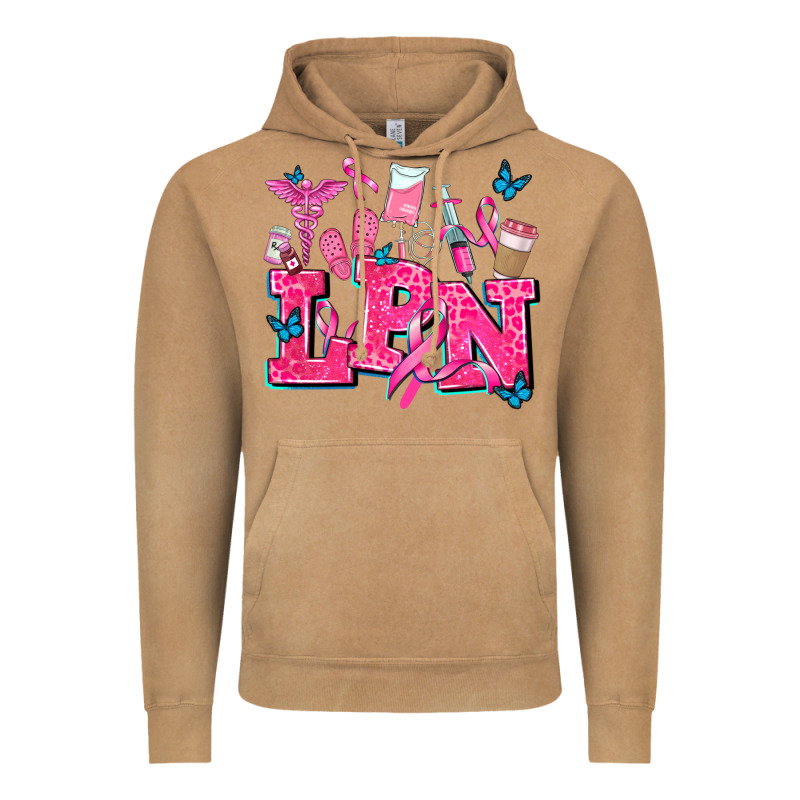 Lpn Cancer  Nurse With Vintage Hoodie by AdoDesignShop | Teevron