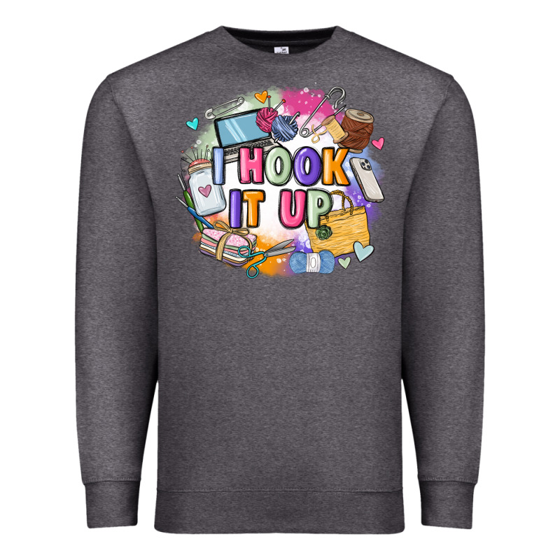 I Hook It Up  Sewing Premium Sweatshirt by Zillion Design Studio | Teevron
