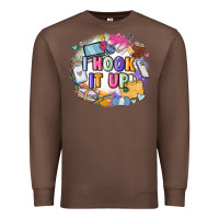 Chestnut i hook it up  sewing Premium Sweatshirt - Zillion Design Studio