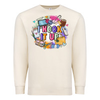 Sandshell i hook it up  sewing Premium Sweatshirt - Zillion Design Studio
