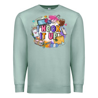 Seafoam i hook it up  sewing Premium Sweatshirt - Zillion Design Studio