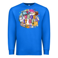 True Royal i hook it up  sewing Premium Sweatshirt - Zillion Design Studio