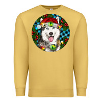 Antique Gold Christmas Husky Premium Sweatshirt - RanaPortraitStore