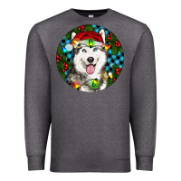 Charcoal Heather Christmas Husky Premium Sweatshirt - RanaPortraitStore