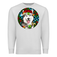 Dove Grey Christmas Husky Premium Sweatshirt - RanaPortraitStore