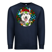 Navy Christmas Husky Premium Sweatshirt - RanaPortraitStore