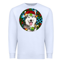 White Christmas Husky Premium Sweatshirt - RanaPortraitStore