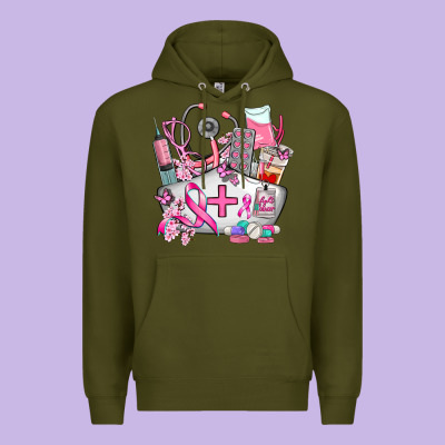 Nurse  And Cancer Premium Hoodie Designed By Adodesignshop