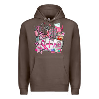 Coffee nurse  and cancer Premium Hoodie - AdoDesignShop