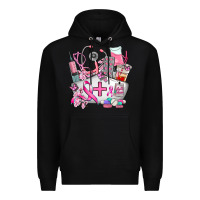 Black nurse  and cancer Premium Hoodie - AdoDesignShop