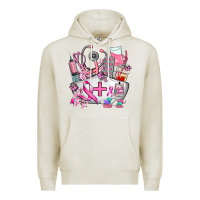 Oatmeal Heather nurse  and cancer Premium Hoodie - AdoDesignShop