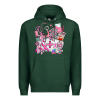 Sports Green nurse  and cancer Premium Hoodie - AdoDesignShop