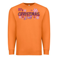Carrot It's Christmas Y'all Season Pink Christmas Premium Sweatshirt - RanaPortraitStore