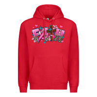 Red cancer faith cross Premium Hoodie - AdoDesignShop