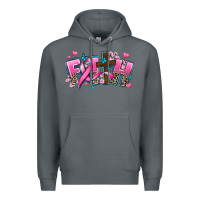 Rock cancer faith cross Premium Hoodie - AdoDesignShop
