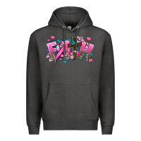 Charcoal Heather cancer faith cross Premium Hoodie - AdoDesignShop