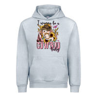 Heather Grey i wanna be a cowboo baby halloween Urban Hoodie - AdoDesignShop
