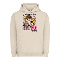 Pigment French Oak i wanna be a cowboo baby halloween Urban Hoodie - AdoDesignShop