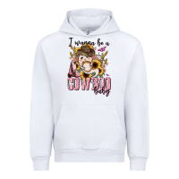 White i wanna be a cowboo baby halloween Urban Hoodie - AdoDesignShop