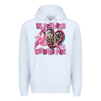 White western leopard  in october we wear pink heart Premium Hoodie - AdoDesignShop