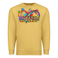 Antique Gold autism acceptance Premium Sweatshirt - Zillion Design Studio